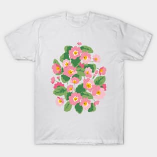 Blooming pink primrose T-Shirt